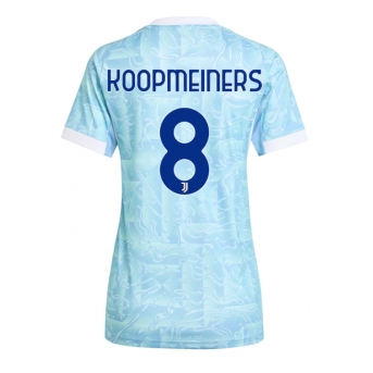 Juventus Teun Koopmeiners #8 Maglia Gara Trasferta Repliche 2025-26 Donna Maniche Corte